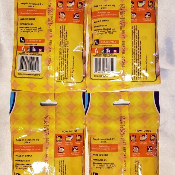 40 NAIL POLISH REMOVING Removal Quick Wipes Travel Convenient - Picture 2 of 2